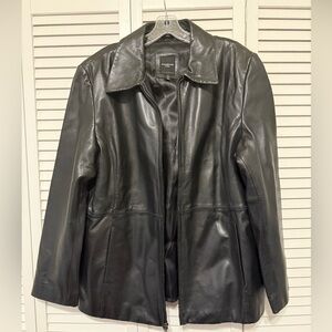 Colebrook & Co Classic Black Leather Jacket XL